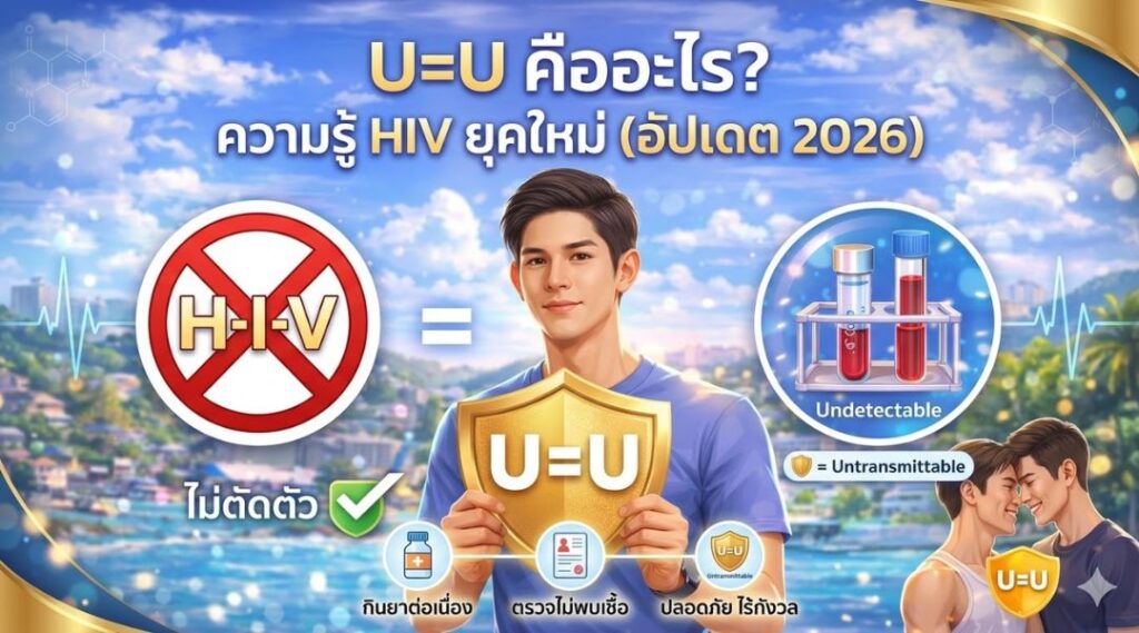 U=U คืออะไร ความรู้ HIV ยุคใหม่ที่ต้องรู้ (อัปเดต 2026)