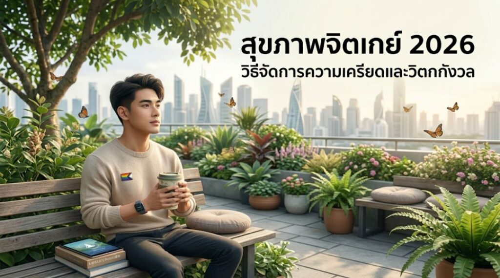 สุขภาพจิตเกย์ 2026 วิธีจัดการความเครียดและวิตกกังวล