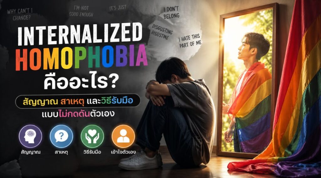 Internalized Homophobia คืออะไร สัญญาณ สาเหตุ และวิธีรับมือแบบไม่กดดันตัวเอง