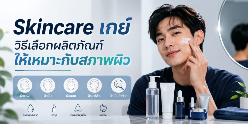 Skincare เกย์ วิธีเลือกผลิตภัณฑ์ให้เหมาะกับสภาพผิว