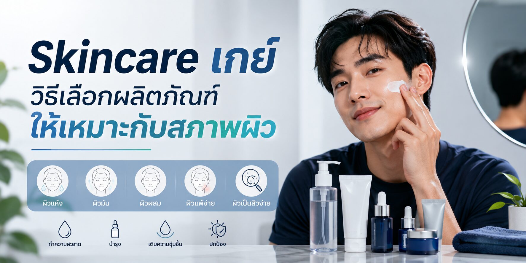 Skincare เกย์ วิธีเลือกผลิตภัณฑ์ให้เหมาะกับสภาพผิว