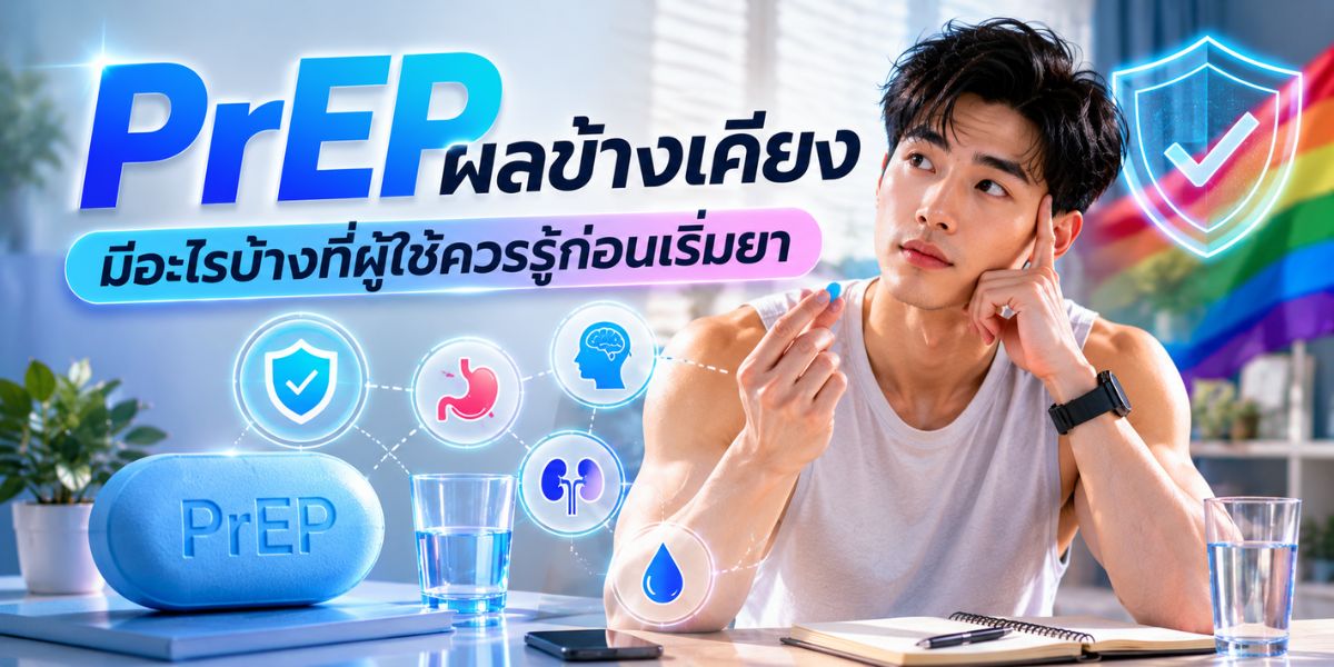 PrEP ผลข้างเคียง มีอะไรบ้างที่ผู้ใช้ควรรู้ก่อนเริ่มยา