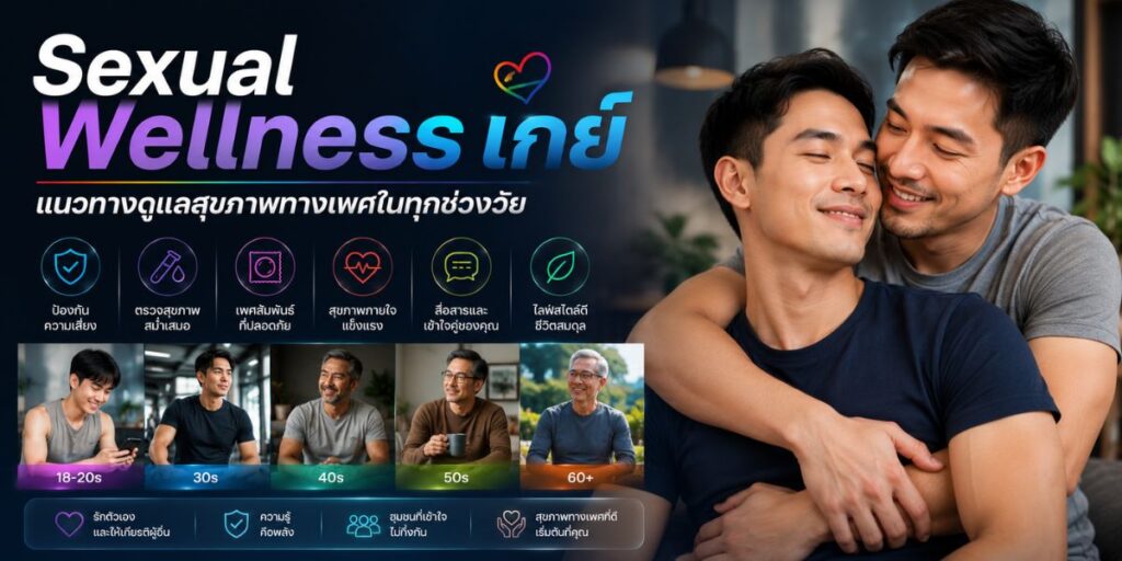 Sexual Wellness เกย์ แนวทางดูแลสุขภาพทางเพศในทุกช่วงวัย
