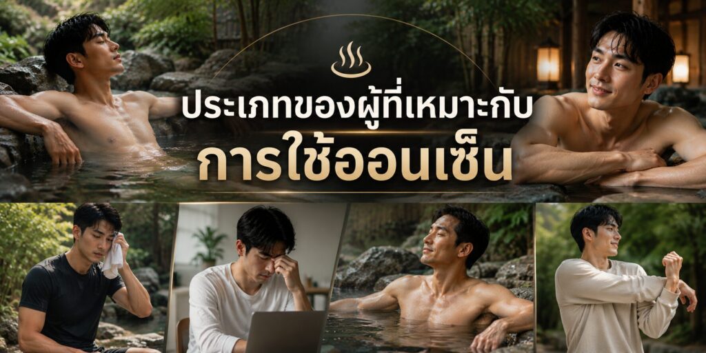 ประเภทของผู้ที่เหมาะกับการใช้ออนเซ็น