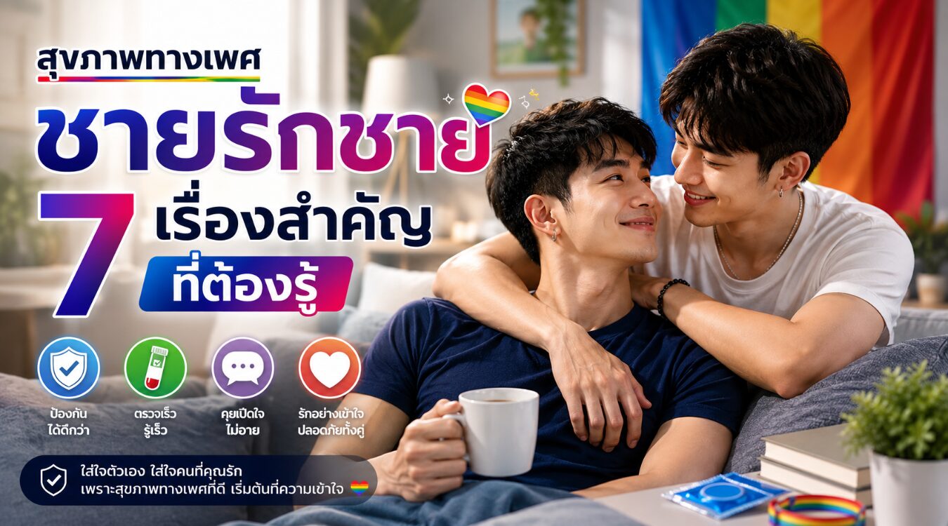 สุขภาพทางเพศ ชายรักชาย 7 เรื่องสำคัญที่ต้องรู้