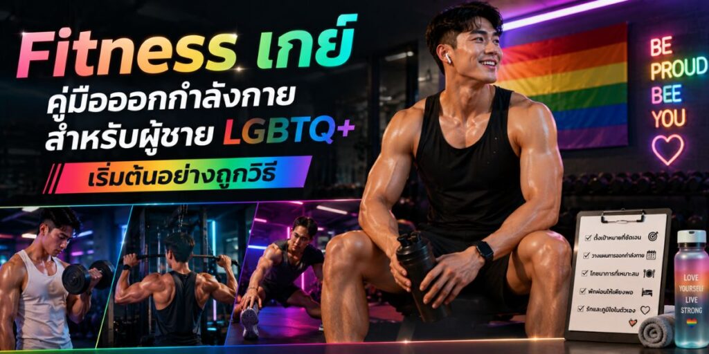 Fitness เกย์ คู่มือออกกำลังกายสำหรับผู้ชาย LGBTQ+ เริ่มต้นอย่างถูกวิธี