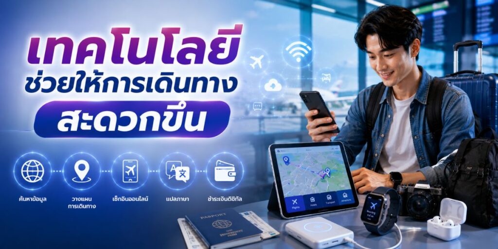 เทคโนโลยีช่วยให้การเดินทางสะดวกขึ้น
