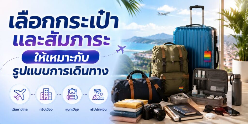 เลือกกระเป๋าและสัมภาระให้เหมาะกับรูปแบบการเดินทาง